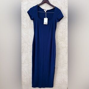 See You Monday Ribbed Maxi Dress